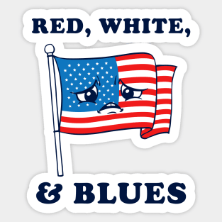 Red White And Blues Sticker